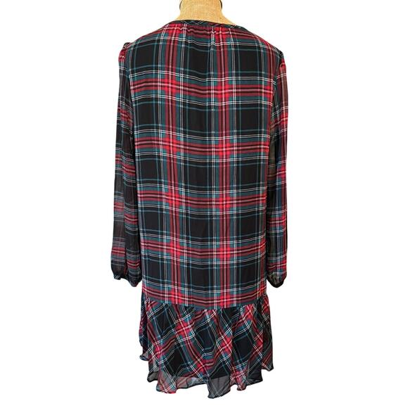 Draper James Rosanne Tartan Plaid Swing Shift Dress Sz Medium Lightweight EUC - Picture 7 of 15